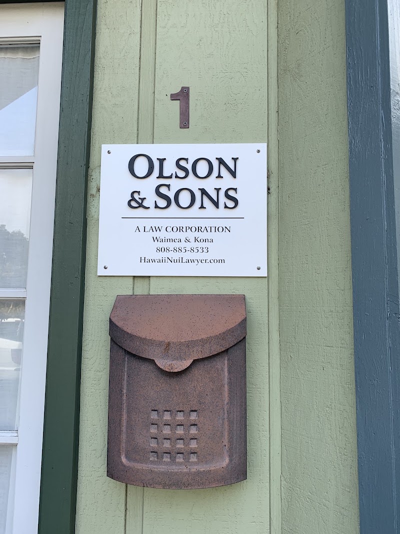 OLSON & SONS, A Law Corporation